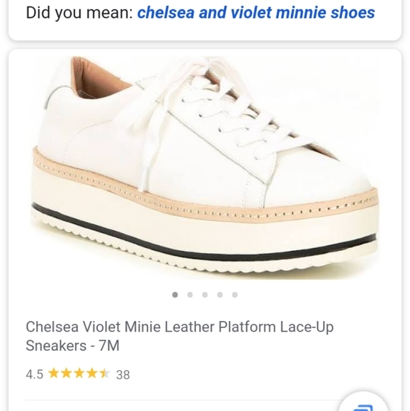 Chelsea u0026 Violet | Shoes | Leather Platform Lace Up Sneakers Minie |  Poshmark